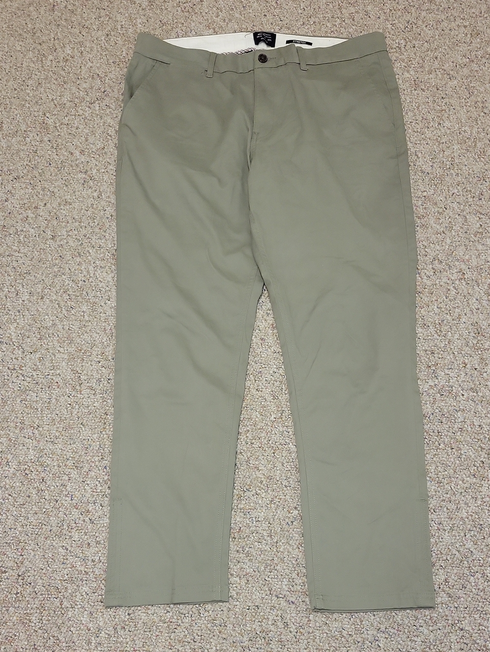 Ben Sherman Khaki Chino Pants Sz 38 X 31 Business Casual Office Preppy Academia